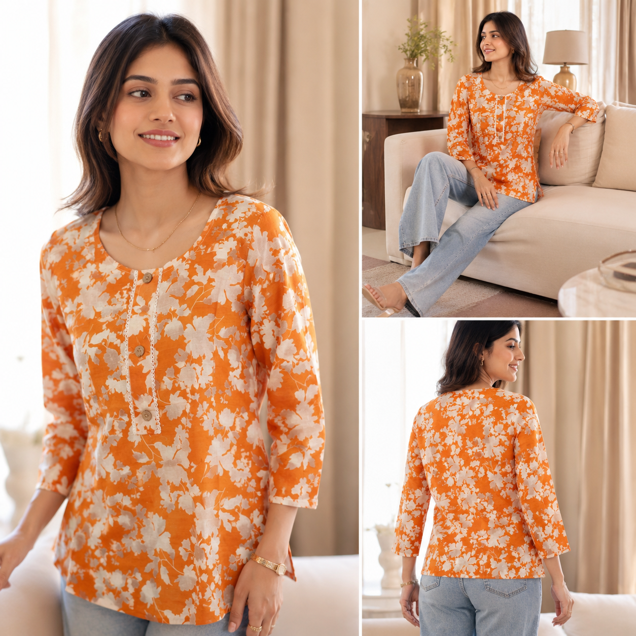 age Green Delicate Botanicals Kurti