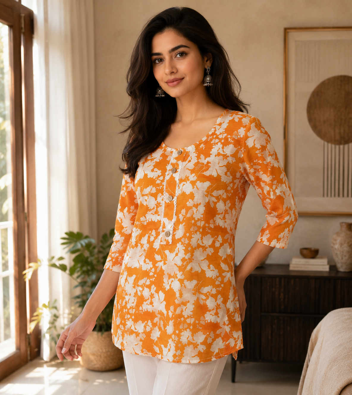 age Green Delicate Botanicals Kurti